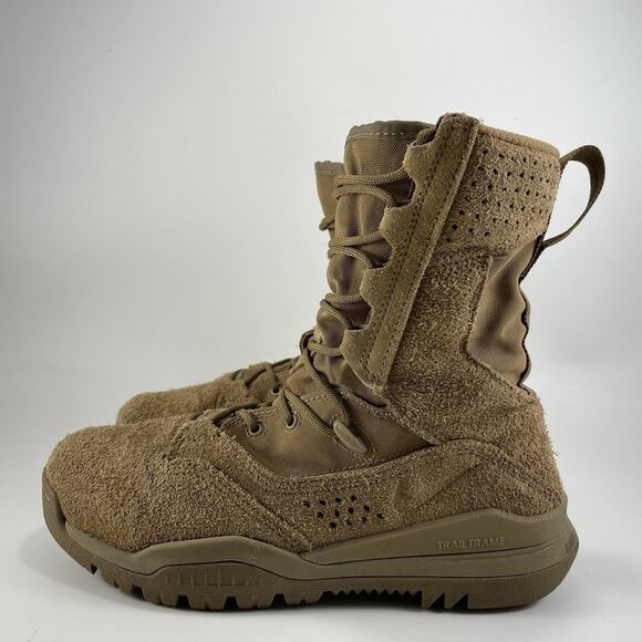 Nike SFB Field Tan Leather Tactical Boot Men Size 6 Coyote AQ1202-900 Combat - Picture 4 of 11